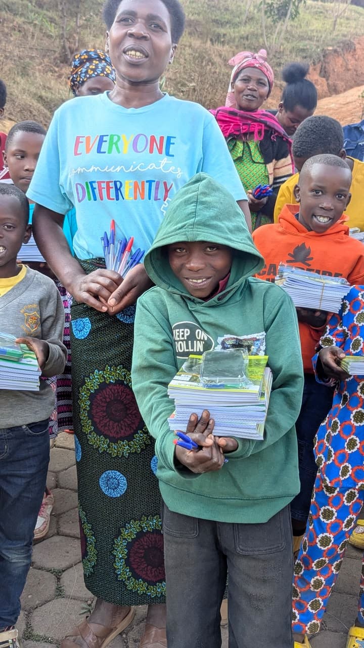 Child sponsorship educational support and learning materials in Rwanda